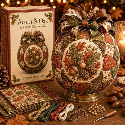 🍂 Autumn Thanksgiving Classics Patchwork Ornament DIY Kit