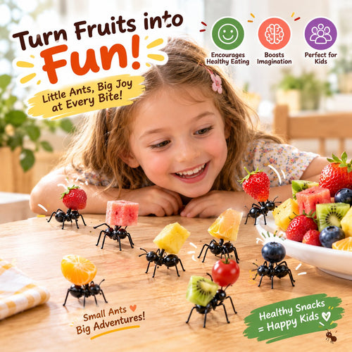 🐜🍓 Ant-Shaped Snack & Fruit Picks – Turn Every Bite Into a Playful Table Display