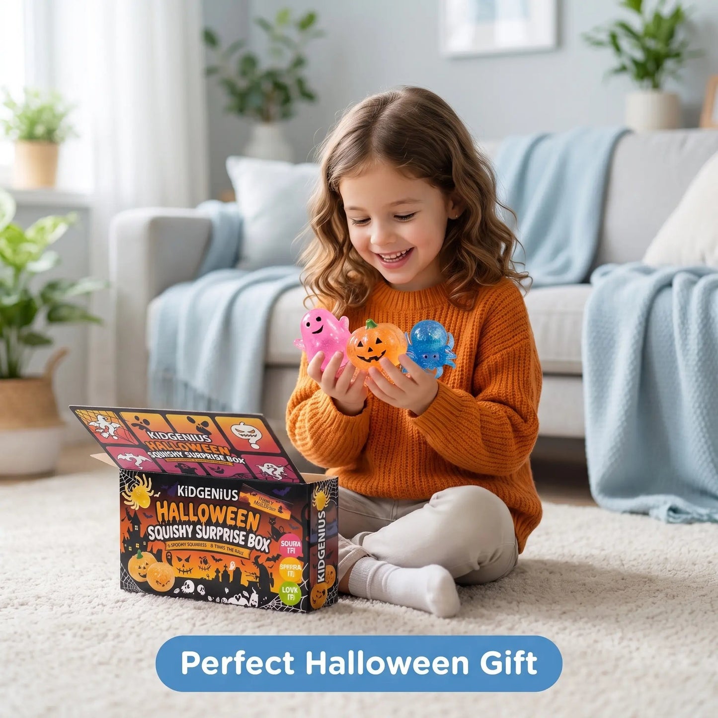 Halloween 8-Pack Glitter Squishy Surprise Box