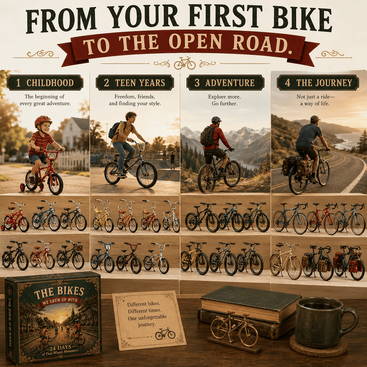 🚲🎄 24 Days of Vintage Rides – Retro Bicycle Christmas Collector Countdown