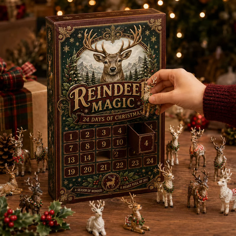 🦌 Unleash Alpine Enchantment: 24 Days Reindeer Magic Ornament Advent Calendar 2026