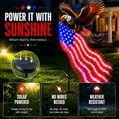 ✨🇺🇸 250th Anniversary Sale - 50% OFF 🦅 Eagle of Freedom™ Solar Garden Light