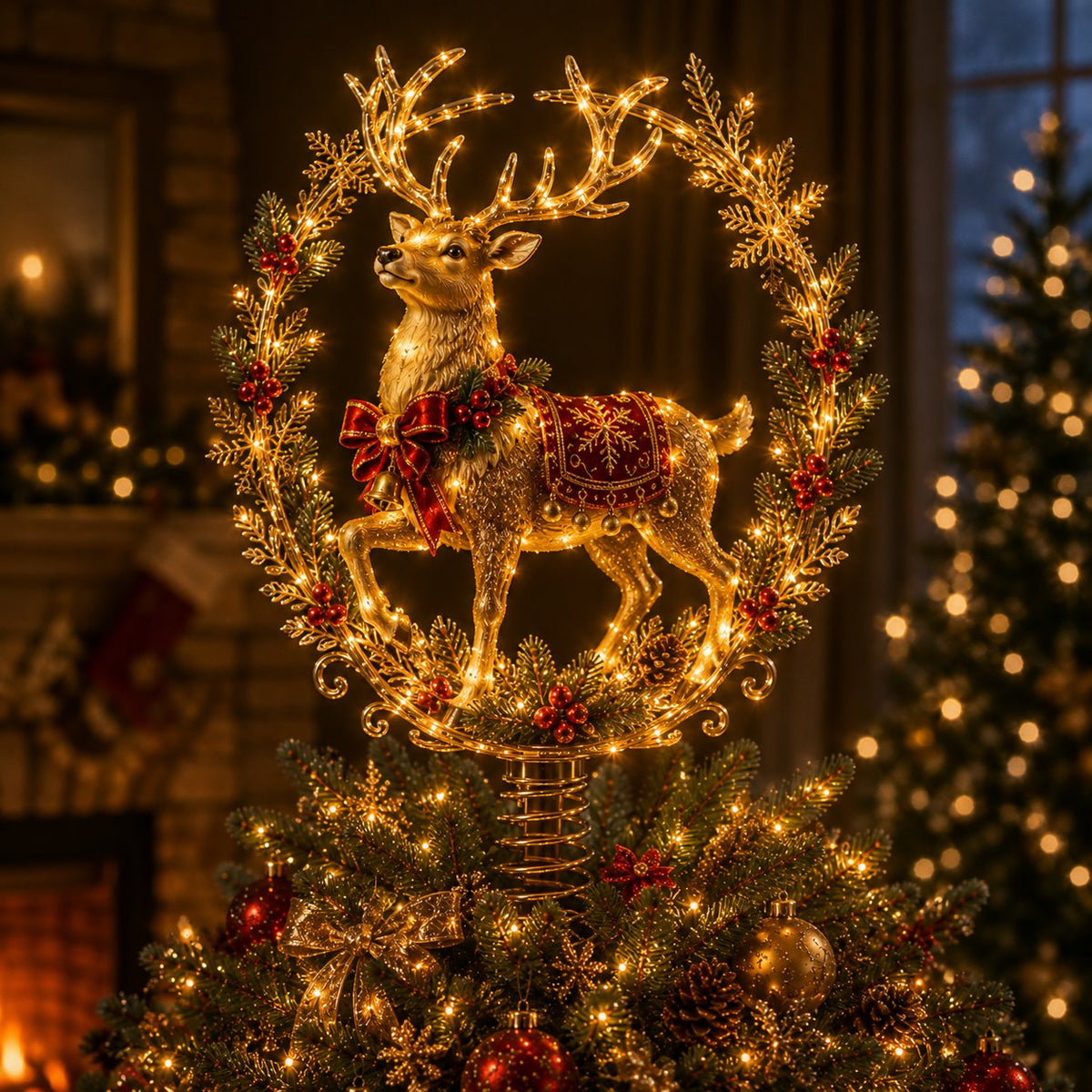 ⏳ Last Day 49% OFF – 🎅  Lighted Christmas Tree Topper Collection | 7 Festive Character Designs To Transform Your Tree Into A Holiday Showpiece ✨