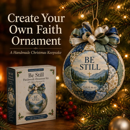 ❤️Beginner-Friendly🎄Christmas Faith Patchwork Ornament DIY Kit
