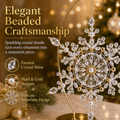 Beaded Snowflake Ornament DIY Kit