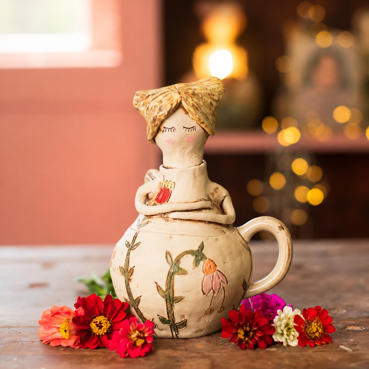 💖 Handmade Fairies Storage Jar/Mug 🎁