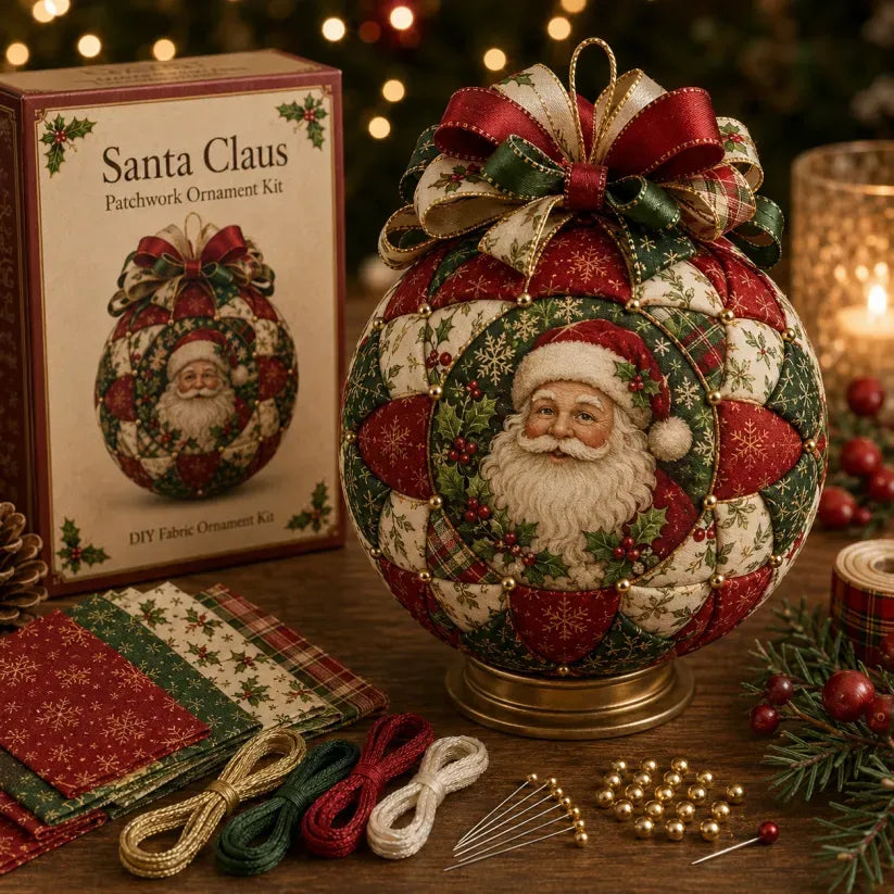 🔥LAST DAY 50% OFF - 🎄Christmas Classics Patchwork Ornament DIY Kit