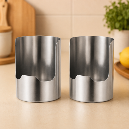 🍴✨ Sleek Stainless Steel Kitchen Utensil Holder – Durable, Rust-Resistant & Easy-Clean Storage