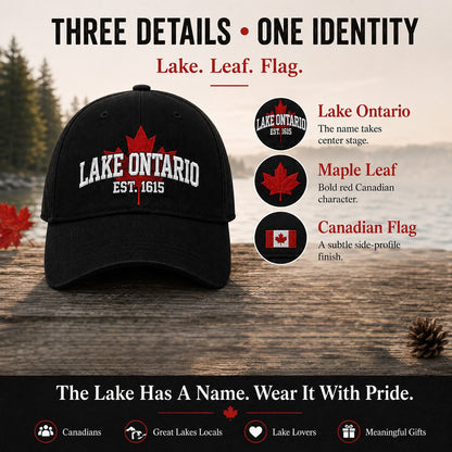 🍁Lake Ontario Forever – Heritage Embroidered Cap