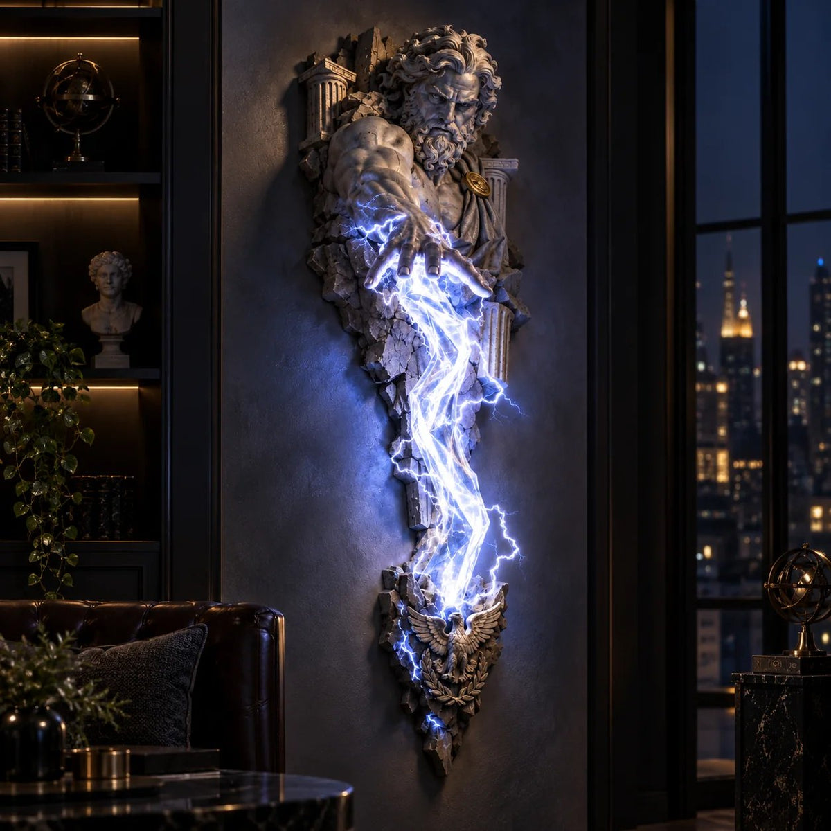 ⏰ Limited Stock 49% OFF  ⚡🌊 Mythological Sculpture Wall Lamp Collection 🏛✨
