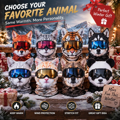 ⏳ 49% OFF –🦊 Funny Animal Face Ski Mask |The Funniest Winter Balaclava Everyone Will Ask About