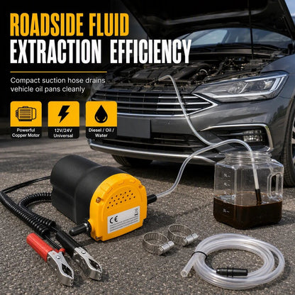 🔧 12V/24V Electric Oil Transfer Pump – Self-Priming Fluid Extractor ⚡