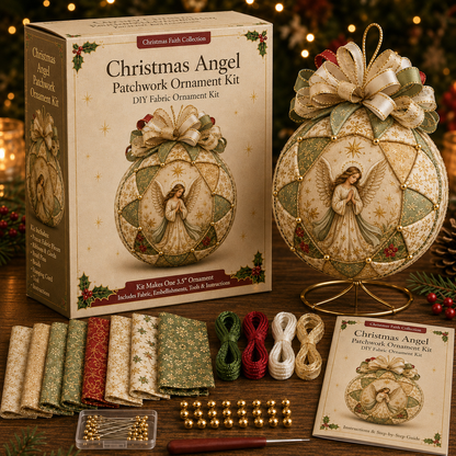 ⛪ Christmas Nativity Patchwork Ornament DIY Kit