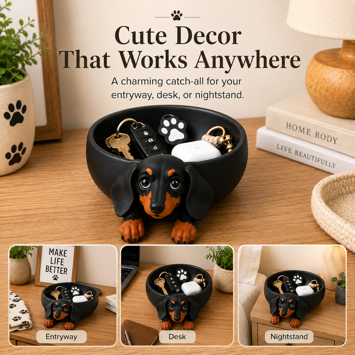 Dachshund Catch All Tray