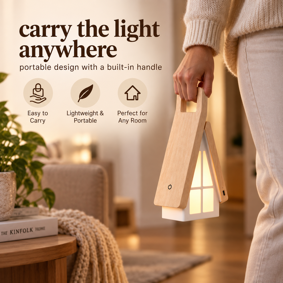 CozyGlow 2-in-1 Portable Lantern & Desk Lamp