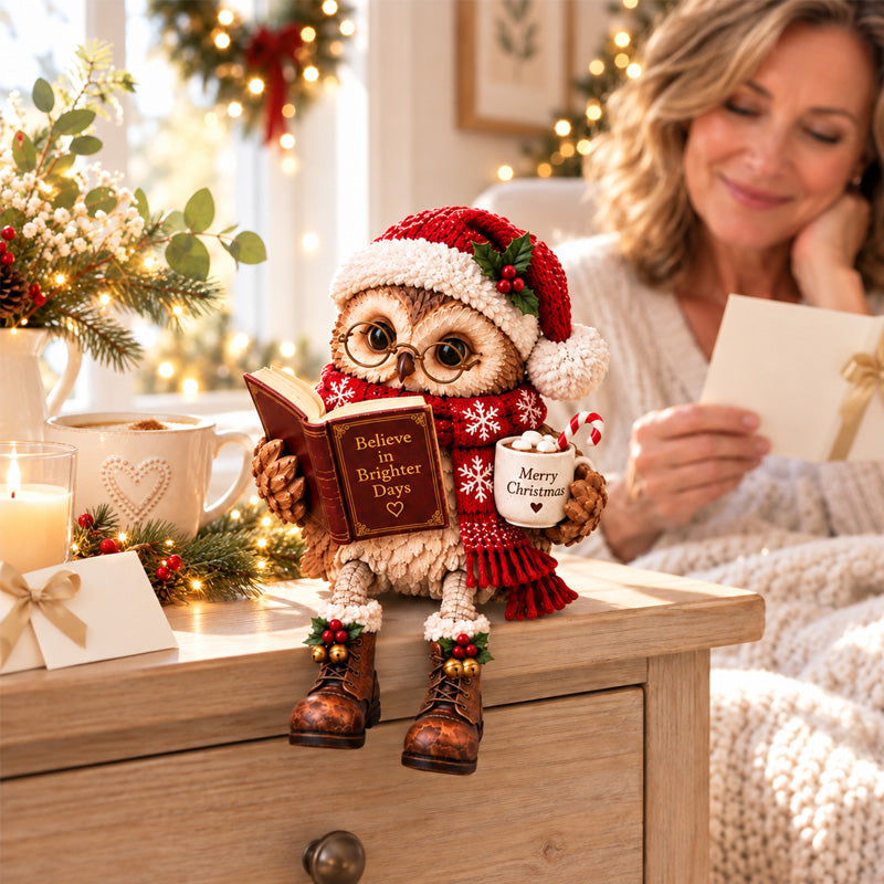 🦉Heartwarming Reading Owl Figurine✨