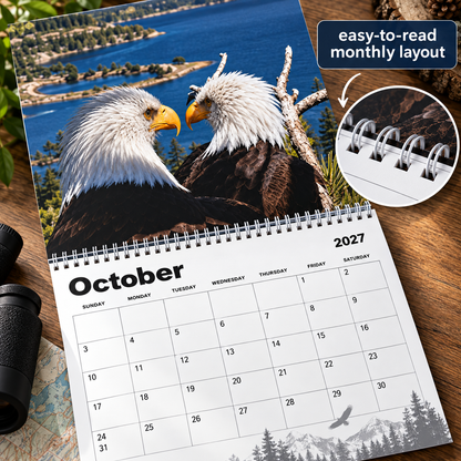 Jackie & Shadow 2027 Bald Eagle Wall Calendar