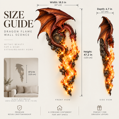 🔥Last Day 49% OFF -🐉 Dragonfire Guardian™ Wall Sconce – A Legendary Flame Awakens On Your Wall 🔥