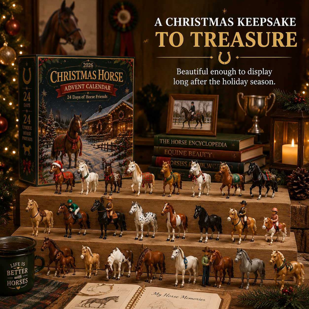 🐴 Christmas Horse Advent Calendar--24 Days of Horse Friends & Holiday Memories 🎄