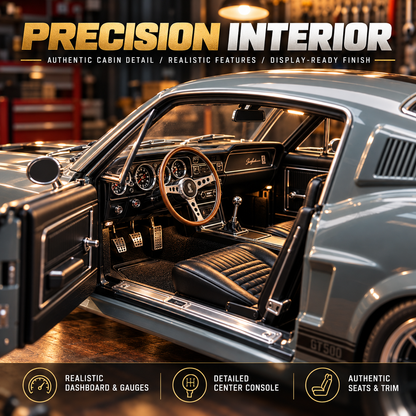 🏎️ 1967-Inspired GT500 Fastback DIY Model Car Kit – Build & Display!!!