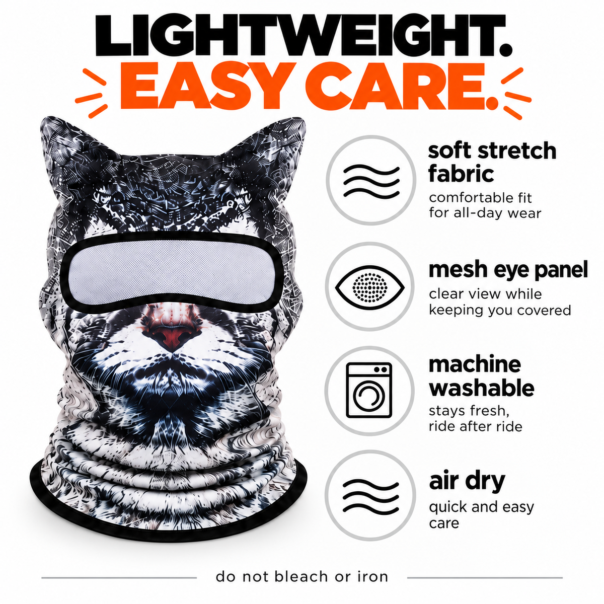 Funny Animal Face Balaclava – Cat & Dog Full Face Mask