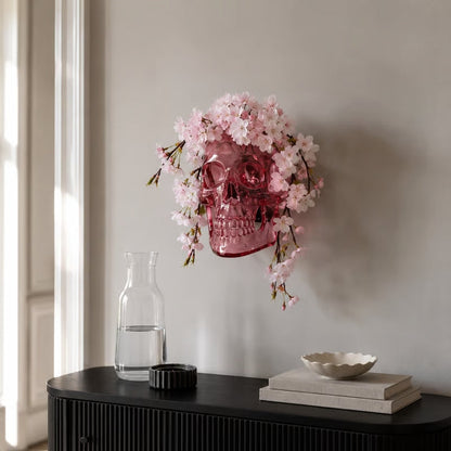 Gothic Skull Wall Vase