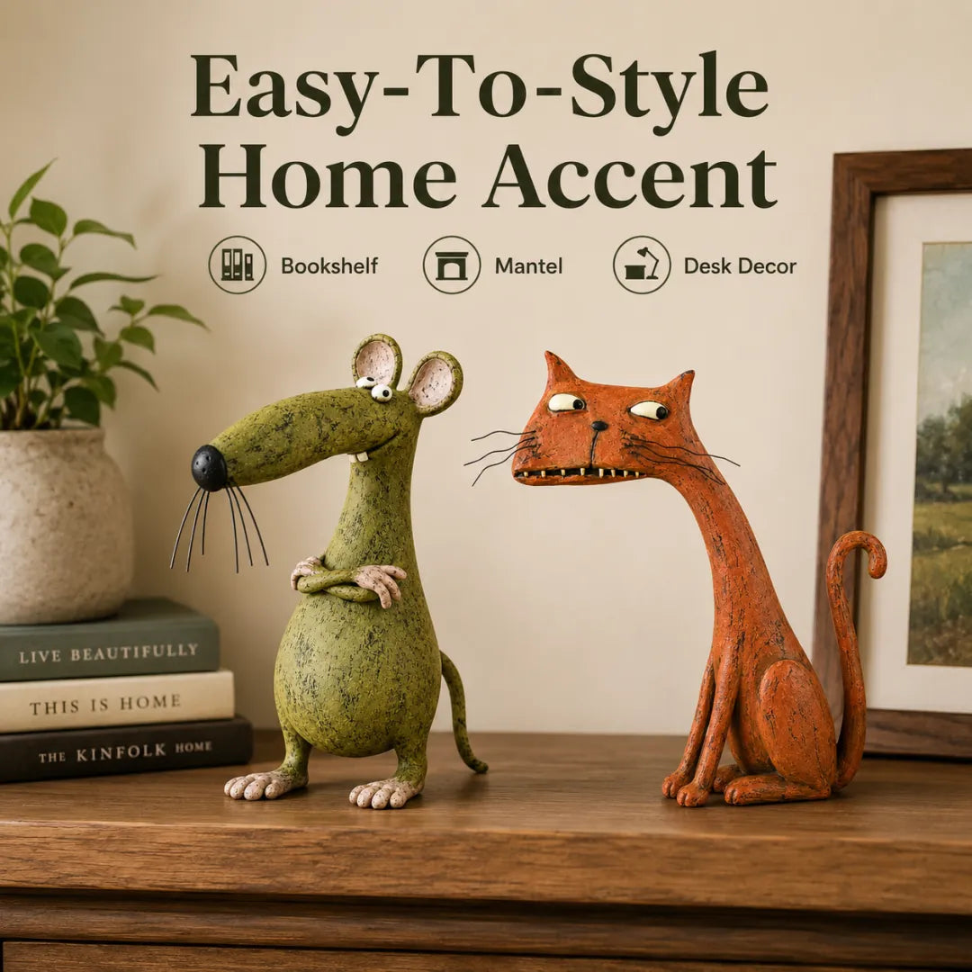 Whimsical Vintage Animal Figurine with Quirky Charm