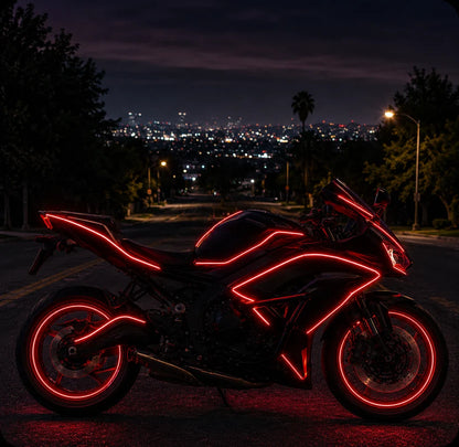 Motorcycle RGBIC Glow Kit – 5000+ Colors, Music Sync & App Control