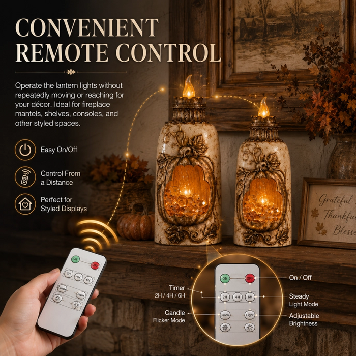 Pumpkin lantern remote control