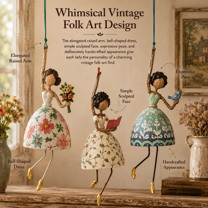 Whimsical Dancing Lady Hanging Ornament