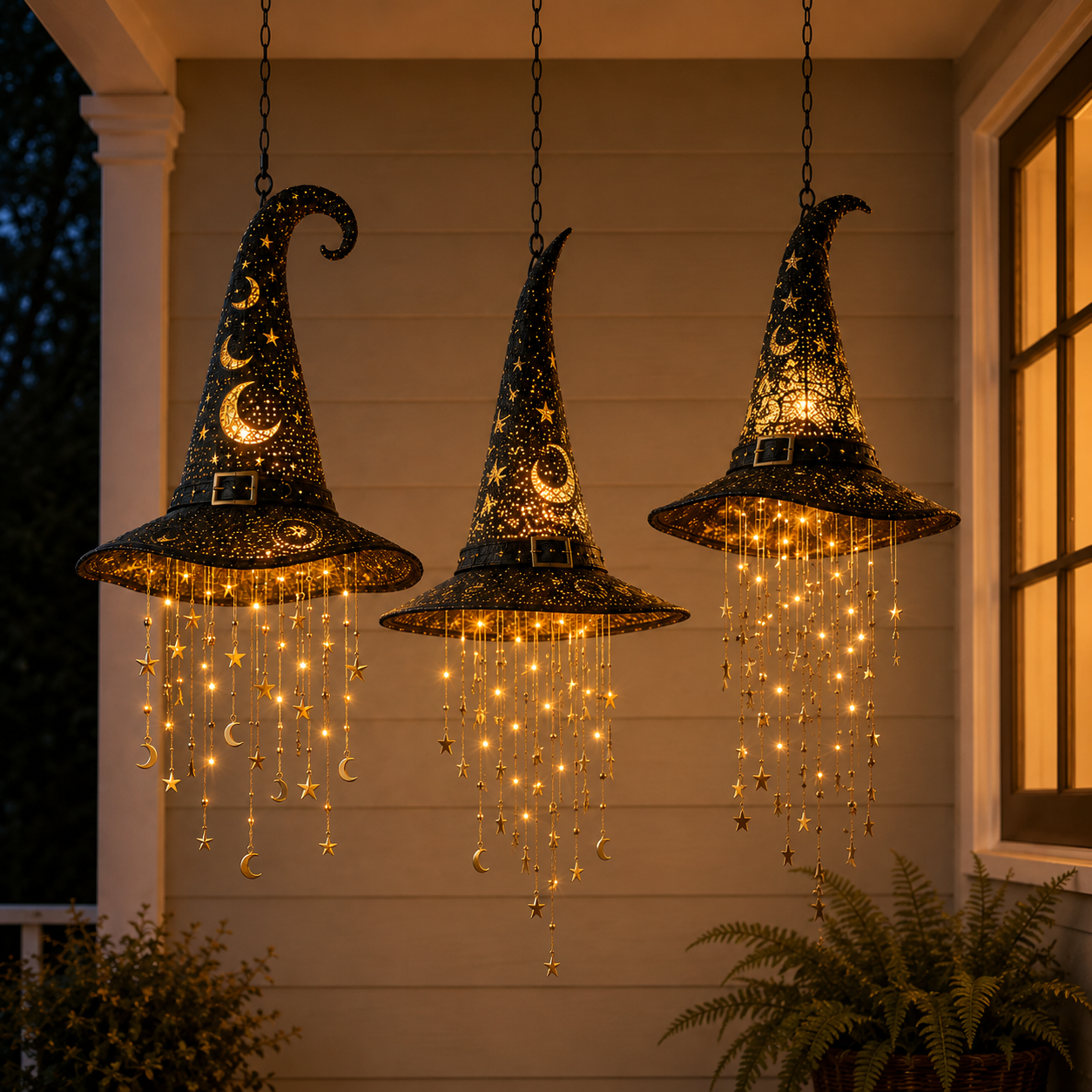 🧙✨Lighted Witch Hat Hanging Chime