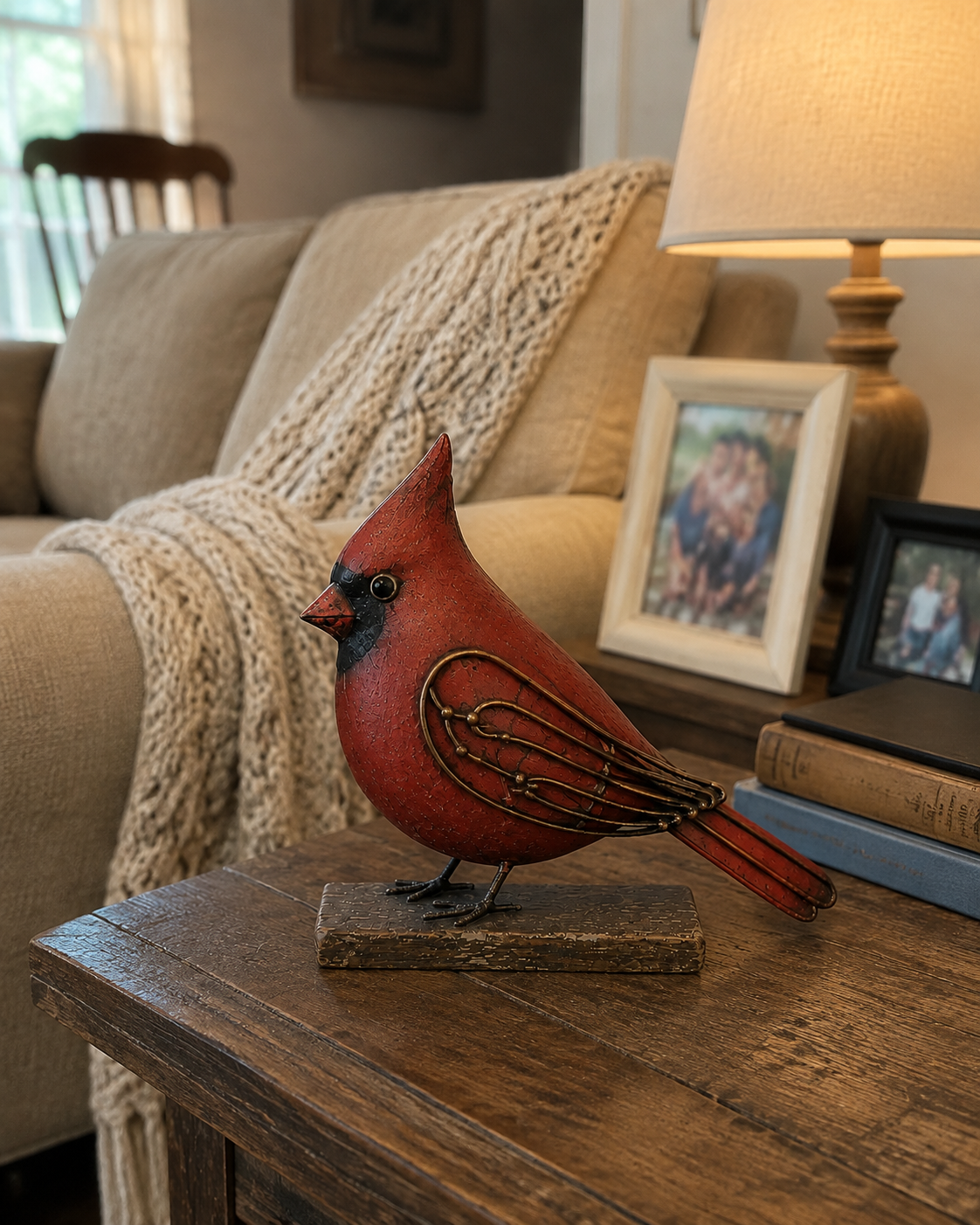 Rustic Songbird Figurines – Meaningful Cardinal, Bluebird & Chickadee Home Decor Gifts