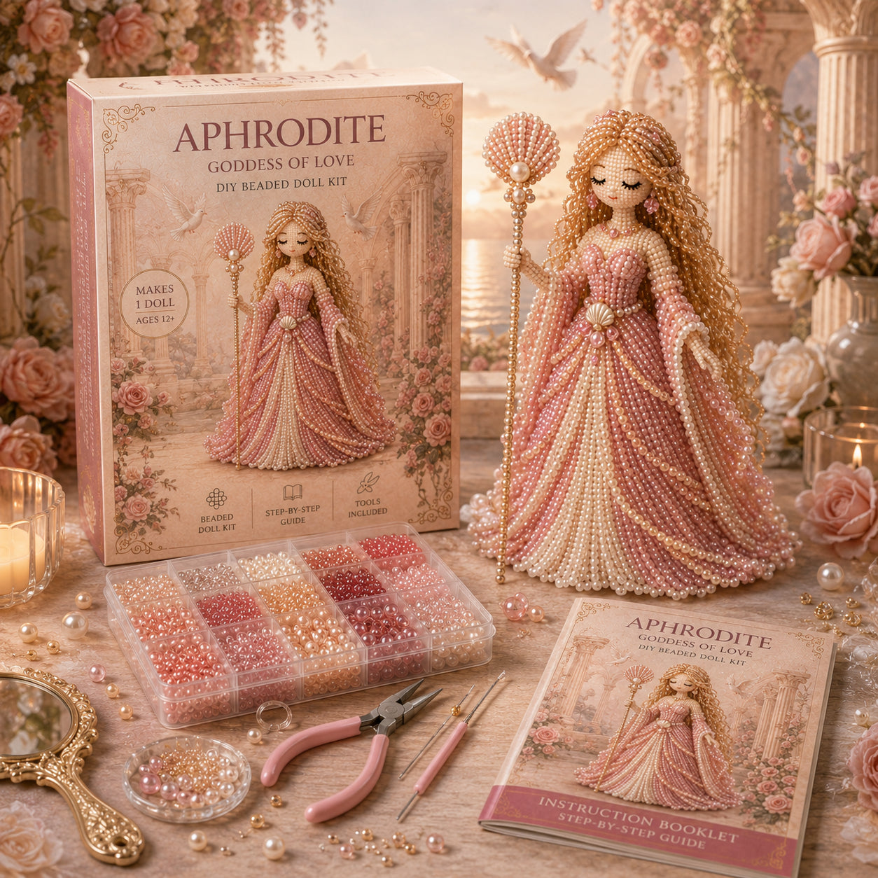 ❤️Last Day:49% OFF✨👑 Divine Beaded Goddess Kit – Create a Stunning Handmade Masterpiece