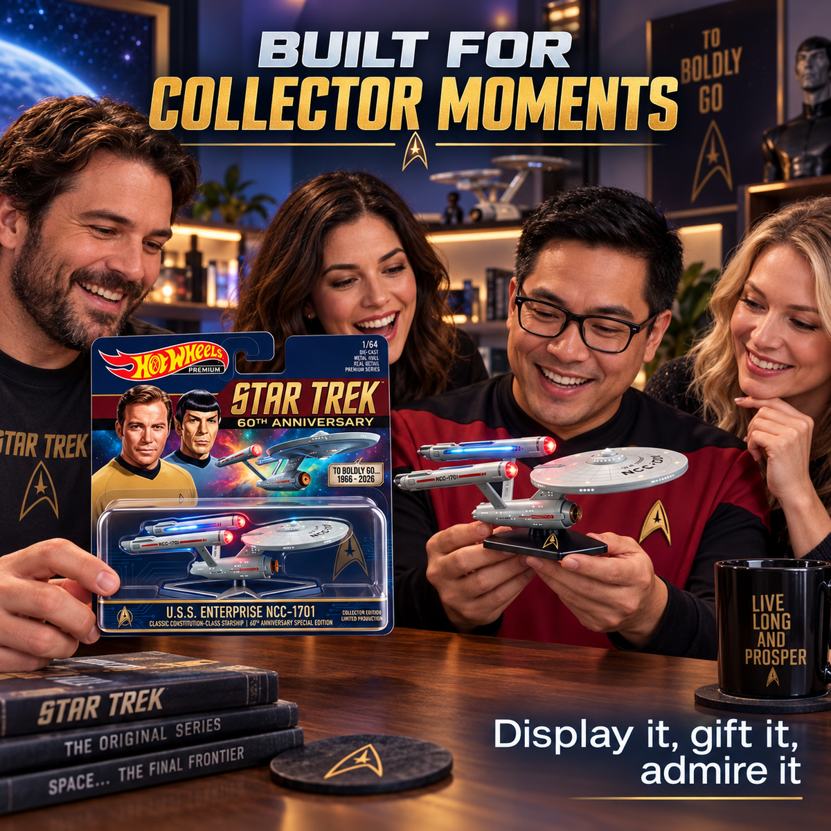 🖖 STAR TREK 60TH ANNIVERSARY U.S.S. ENTERPRISE NCC-1701 COLLECTIBLE