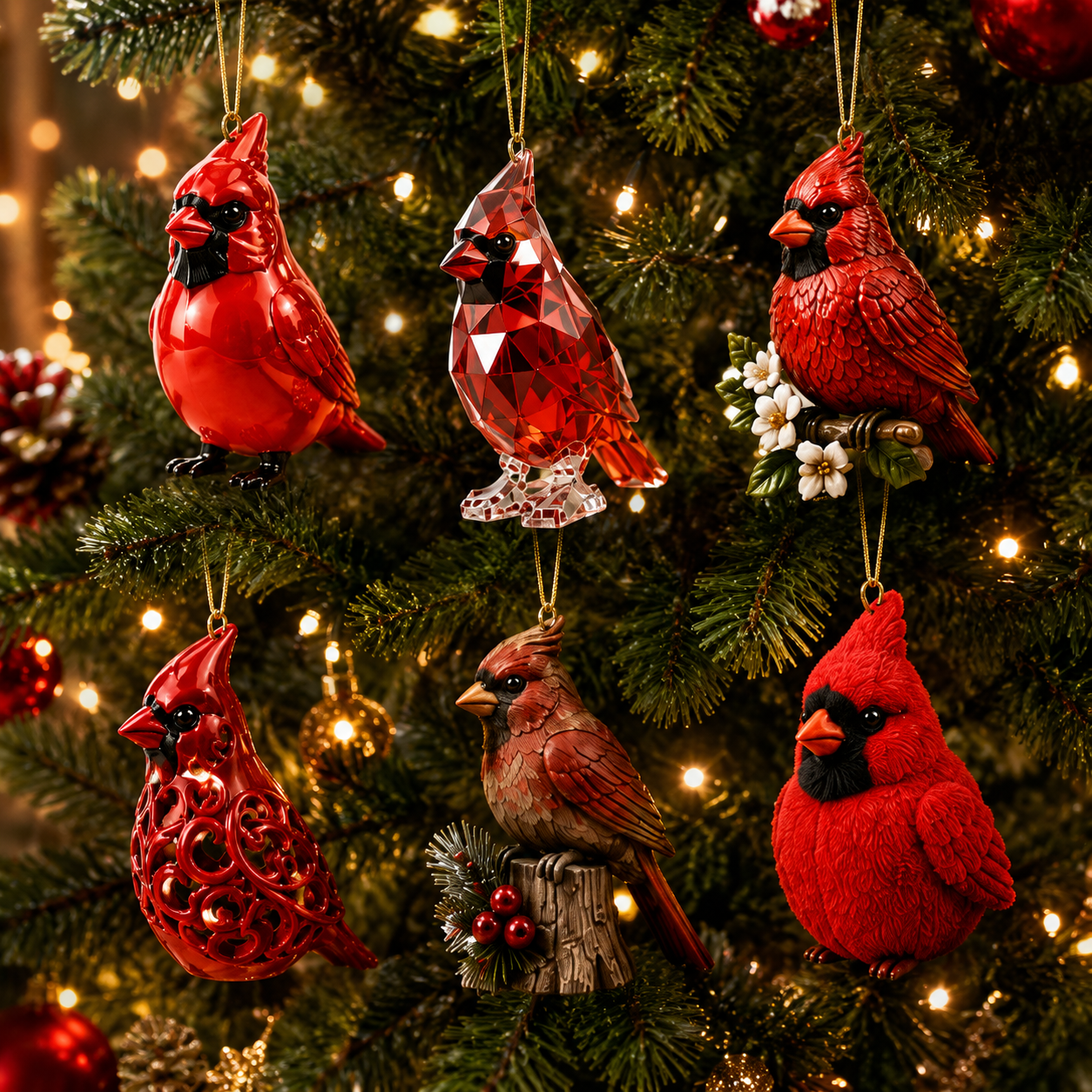 Last 50 pcs⏰ High-quality  model✨Cardinal Christmas 24-Day Countdown Calendar – Limited Anniversary Edition