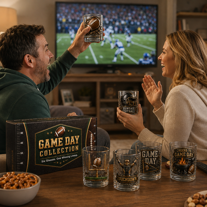 🏈 Game Day 3D Collector Glass Set