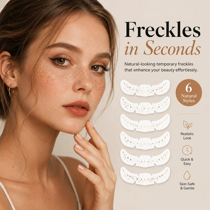 ✨ Temporary Freckle Face Tattoos – 6 Themed Styles for Every Mood