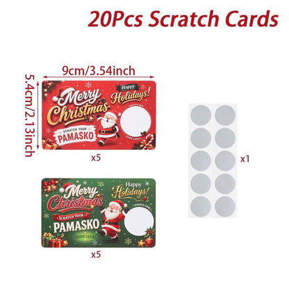 🎁🎄 Scratch & Surprise Christmas Party Cards – Festive Lucky Draw Game for Holiday Fun