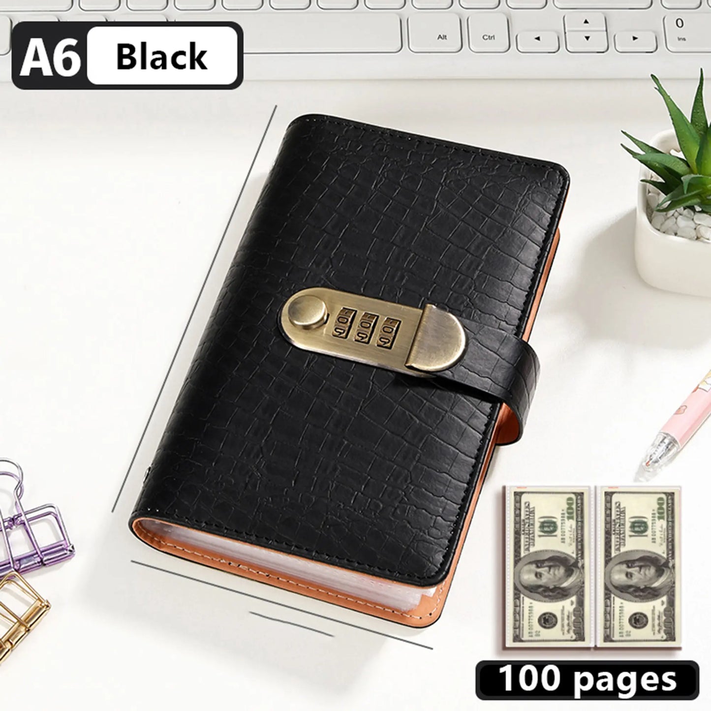 🔥 49% OFF – Lockable A6 Savings Notebook with 3-Digit Combination Lock 💰