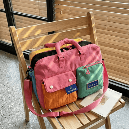 🌈 'Dopamine' Women's Portable Nylon Messenger Crossbody Bag