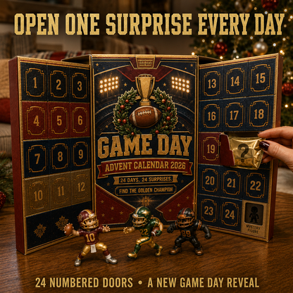 🏈 Game Day Football Advent Calendar 2026 – 24 Collectible Surprises & Hidden Golden Champion