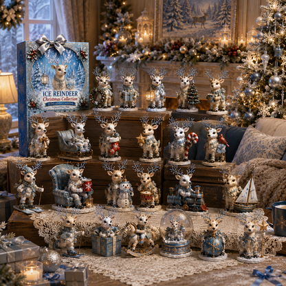 ✨24-Day Christmas Countdown Advent Calendar –Snowy Reindeer Ornament