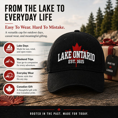 🍁Lake Ontario Forever – Heritage Embroidered Cap