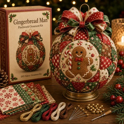 🔥LAST DAY 50% OFF - 🎄Christmas Classics Patchwork Ornament DIY Kit