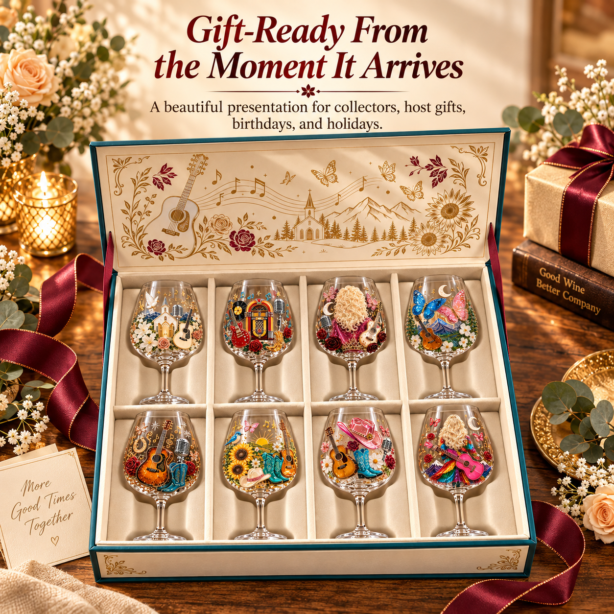 🔥 Queen of Country 1946–2026 3D Glass Collection