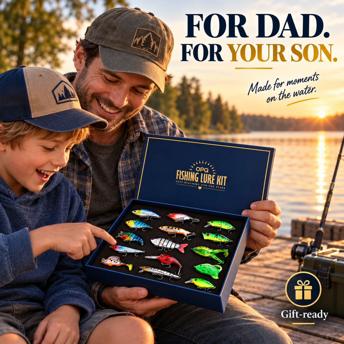 The Perfect Catch — 15-Piece Fishing Gift Box