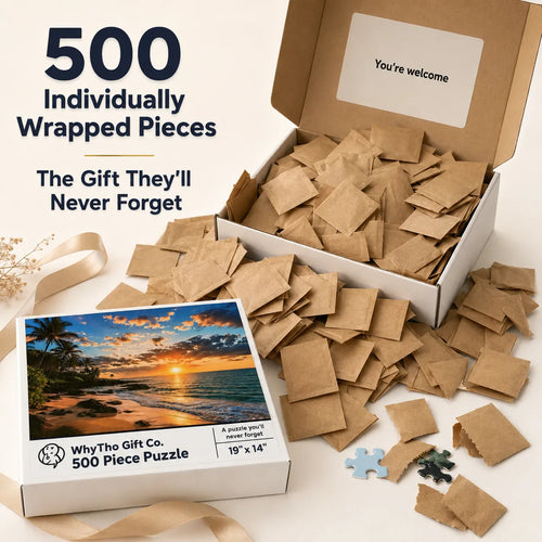🧩 500-Piece Individually Wrapped Puzzle — The Ultimate Prank Gift 😂