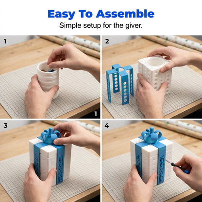 ⏳ Last Day 49% OFF – 😂 3D Printed Annoying Screw Gift Box | Puzzle-Style Prank Box with Hidden Gift Compartment for Birthdays, Christmas & White Elephant Gifts 🎁