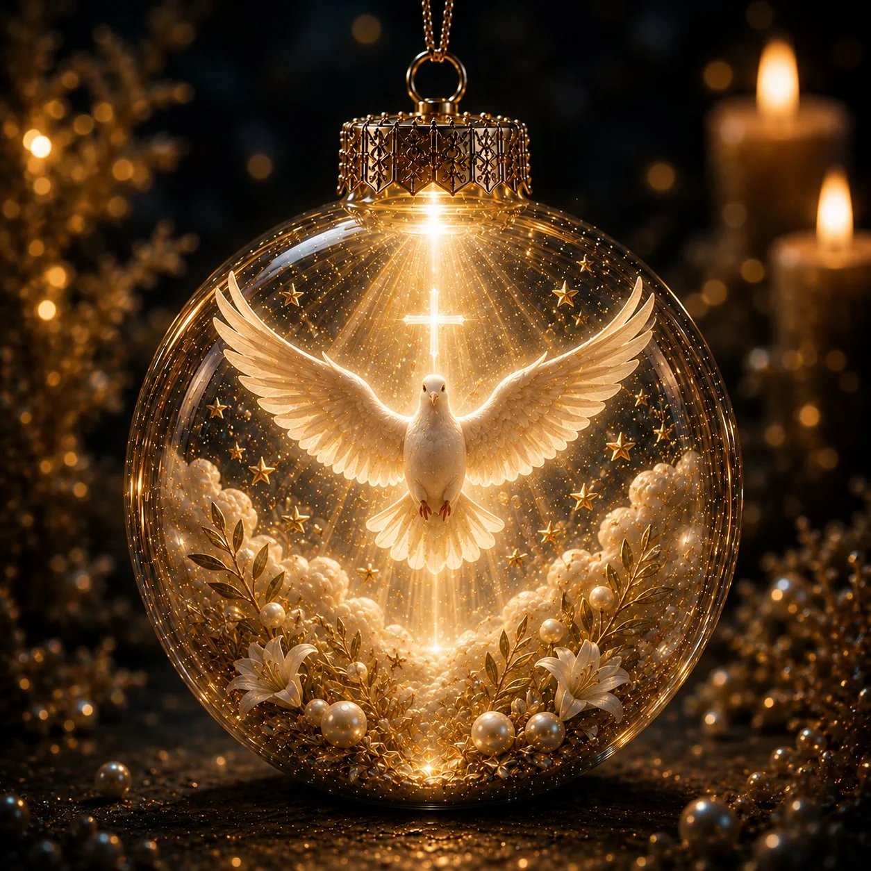 🔥🎁⏳ Last Day 49% OFF – ✝️ Illuminated 3D Christian Faith Ornament Collection | Clear Globe with Sacred Figures, Warm Golden Glow & 8 Meaningful Designs ✨
