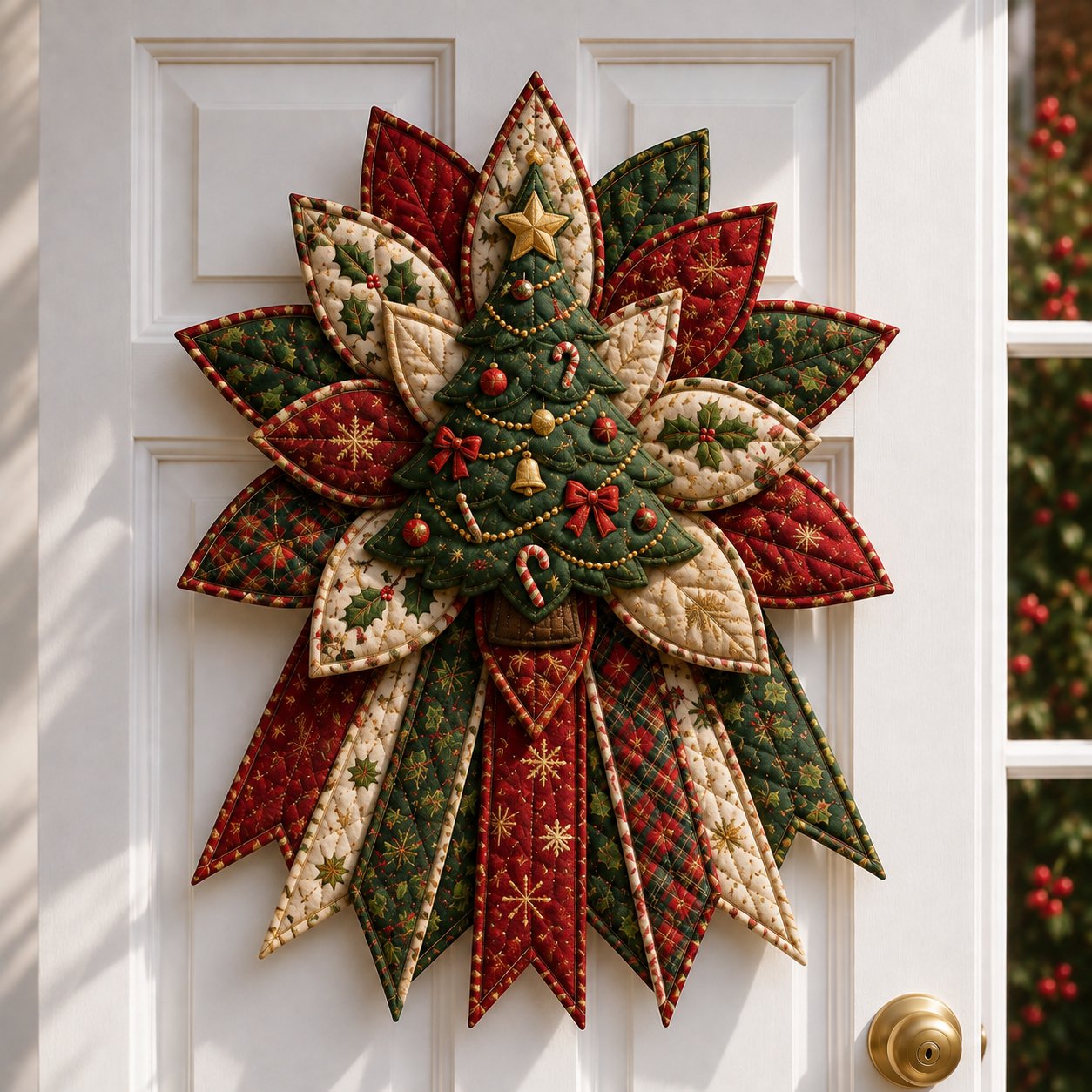 Christmas quilted hanging design example